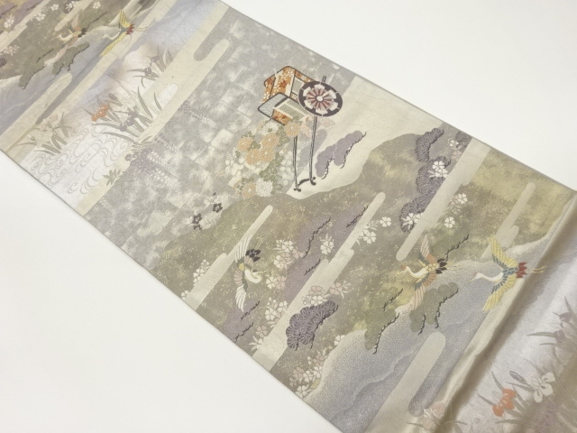 JAPANESE FUKURO OBI / WOVEN FLOWERS